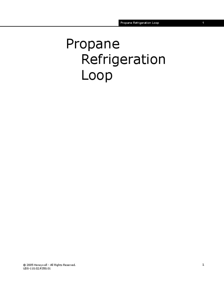 UDS110Propane Refrigeration Loop PDF PDF Enthalpy Hvac