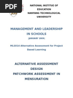 MLS014 Patchwork Assessment Assignment