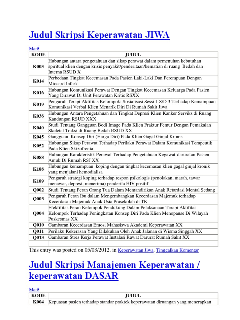 Judul Pesanan Skripsi
