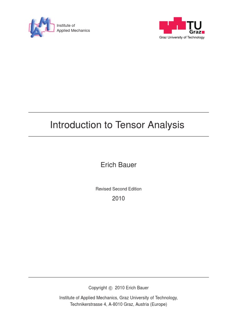 Tensor Analysis Pdf Functional Analysis Differential Topology