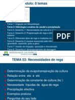 Lógica do Módulo: 8 Temas Irrigação