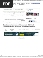Download Organisation of Commerce and Management - 2012 March - Commerce 12th HSC - Board Exam - Maharashtra State Board - _ Shaalaacom _ ___ by saimmyboy SN128611253 doc pdf