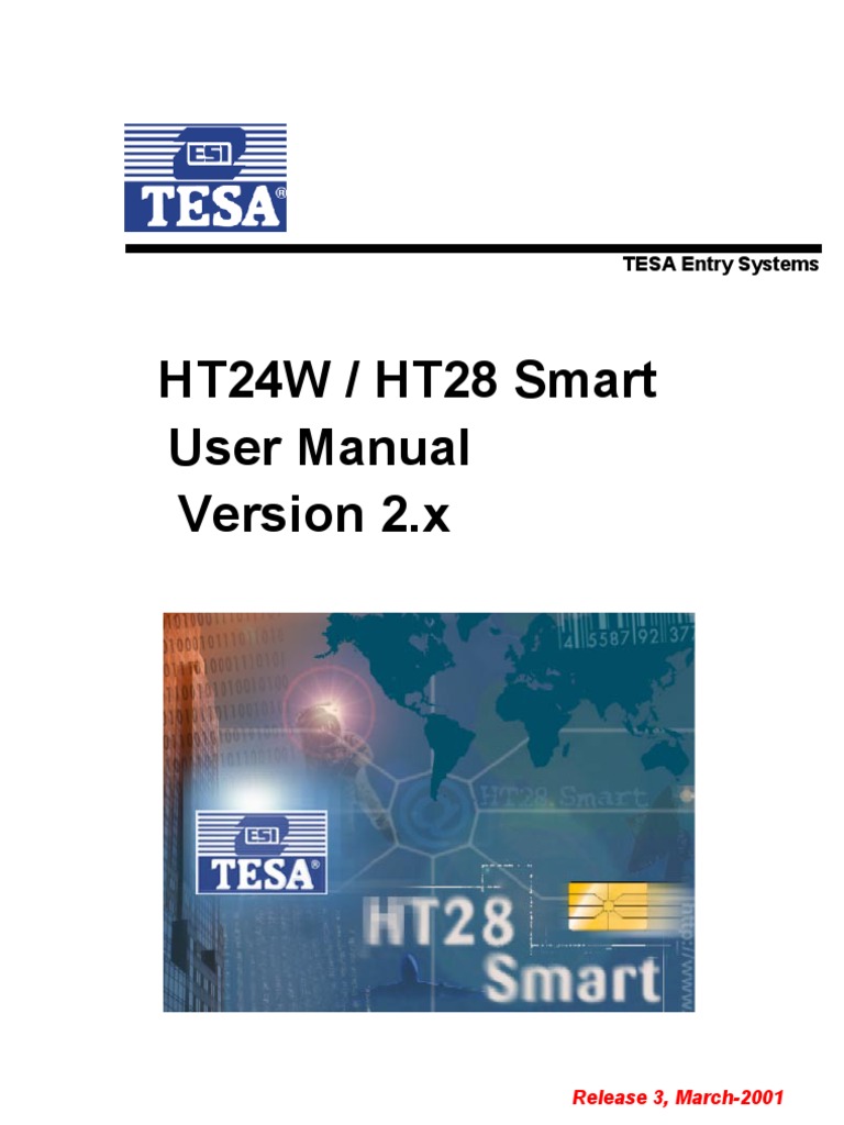 Onity/TESA HT24W / HT28 Smart User Manual Version 2.x | PDF | Computer ...