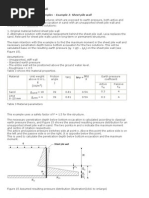 Sheet Pile Wall Design Example | PDF | Pressure | Soil
