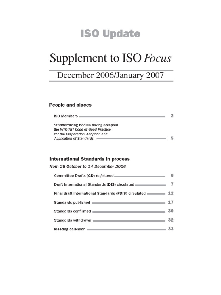 December 06 | PDF | International Organization For Standardization ...