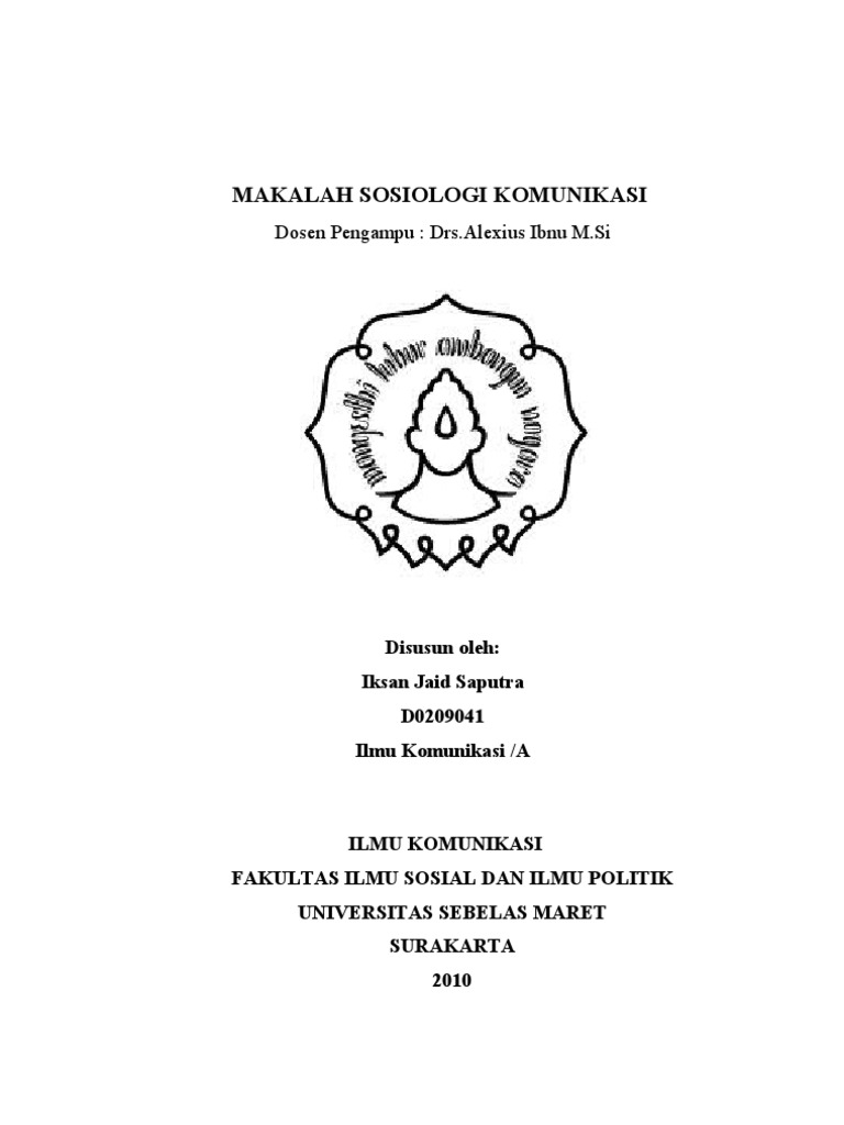 Sosiologi Komunikasi