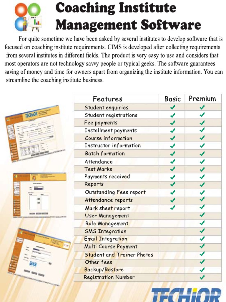Coaching Institute Management Software | PDF