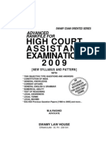 Rank File for Kerala High Court Assistant Exam 2009 by Advocate m.a.rashid