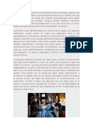 La Historia de Cenicienta Es Historia de Descubrimiento PDF Incesto | Cenicienta