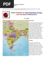 Health Problems of Tribal Population Groups From the State of Maharashtra
