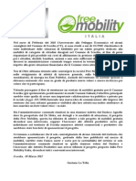 Progetto “Free Mobility” per il Comune di Scordia (CT).