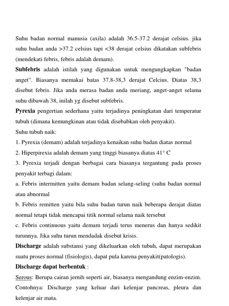Definisi Subfebris dan Involucrum | PDF | Ilmu Sosial | Kesehatan Holistik