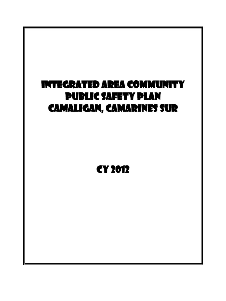 Public Safety Plan 2012 Pdf Pesticide Fire Safety