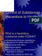 Control of Substances Hazardous To Health