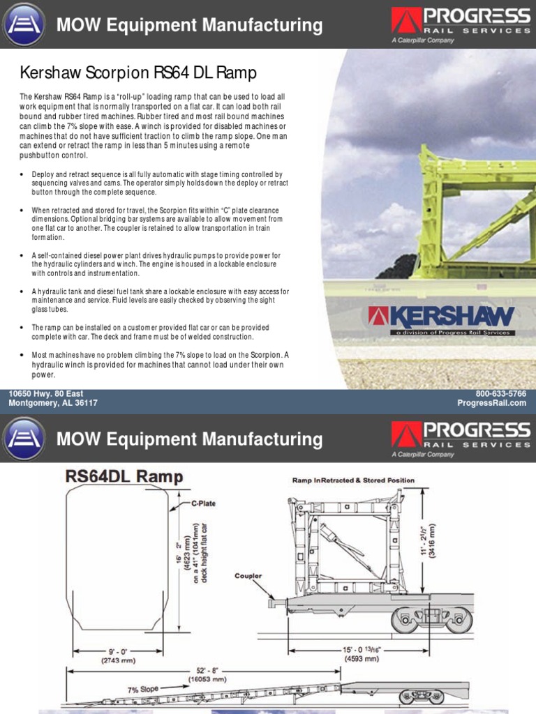 Kershaw Scorpion RS64 DL Ramp | PDF | Engines | Track (Rail Transport)