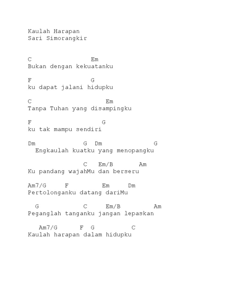 Chord Lagu