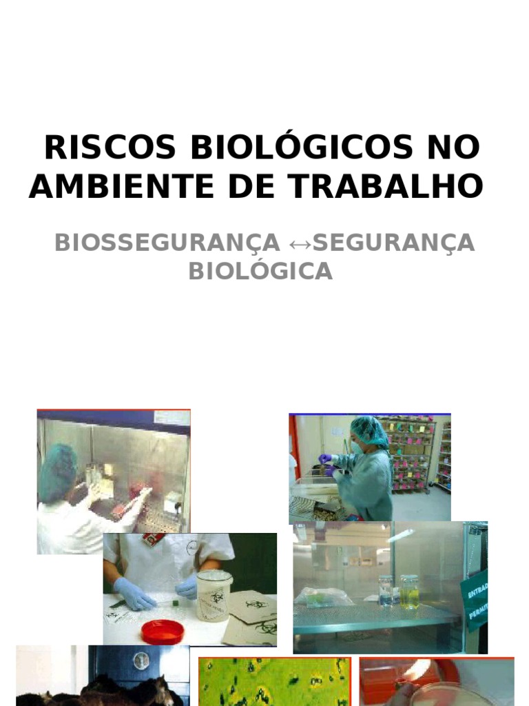 Riscos Biológicos No Ambiente de Trabalho | PDF | Laboratórios | Biologia
