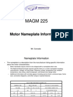 MAGM 225: Motor Nameplate Information