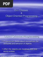 C++ Classes & Object Oriented Programming