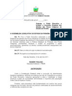 Projeto de Lei N° 133.2011- Autoriza o Poder Executivo a instituir o Conselho Estadual dos Direitos dos Povos Indígenas do Estado da Paraíba.