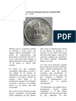 La Chispa Ha Vuelto, Se Reaviva La Esperanza para La Economía India