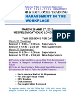 Sexual Harassment in The Workplace: Supervisor & Employee Training