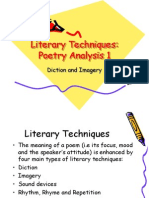 Literary Techniques Poetry Analysis 1