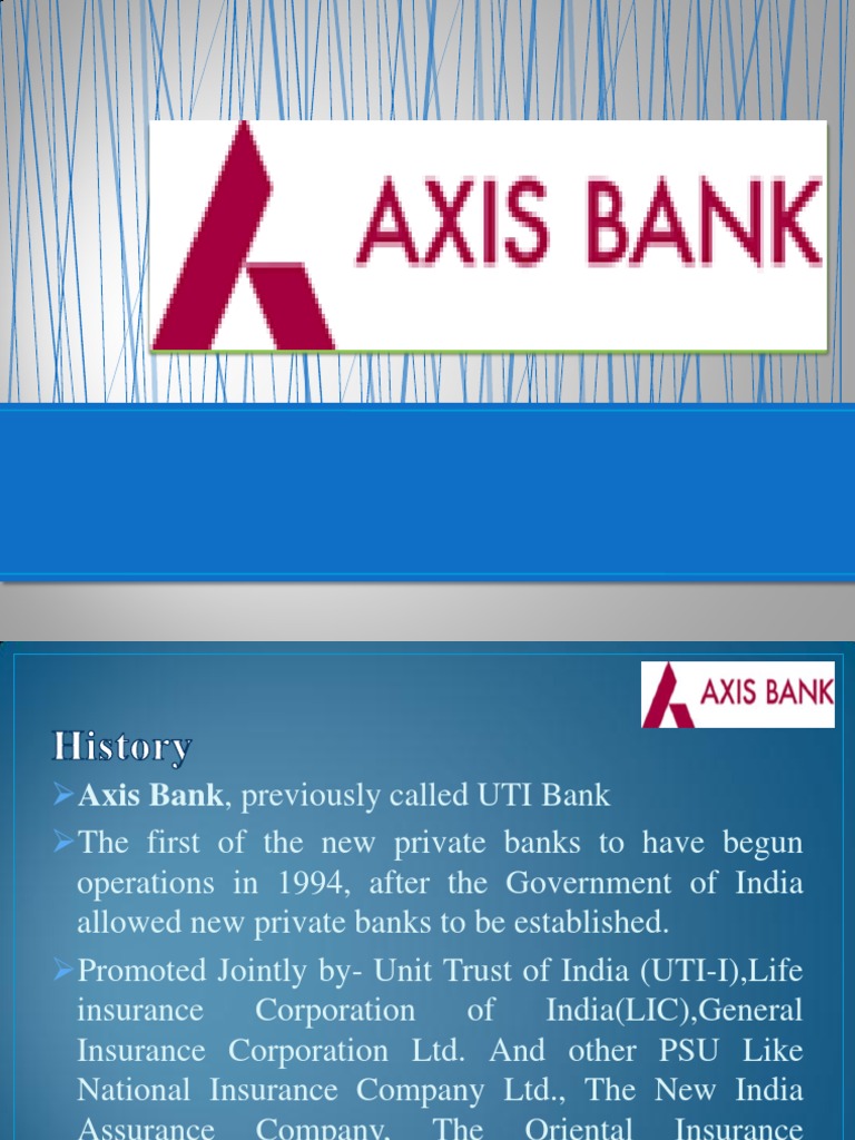Axis Bank Ppt Banks Insurance