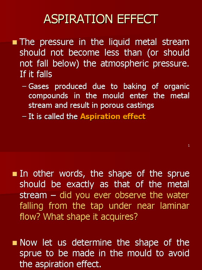 Aspiration Effect PDF Fluid Dynamics Velocity