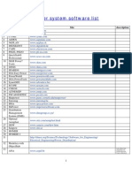 Power System Software List