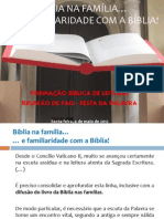 Bíblia Na Família e Familiaridade Com A Bíblia