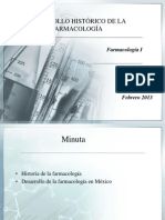 UNIDAD I Historia de La Farmacologia 05-02-2013
