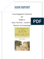 Anya Dragojlovic Kerkache 301 English A Book: The Pact - Jodi Picoult Teacher: Ms Swaratsingh