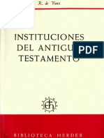 Vaux, R., Instituciones Del Antiguo Testamento Copia