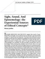 Murray Jardine, Sight, Sound, And Epistemology