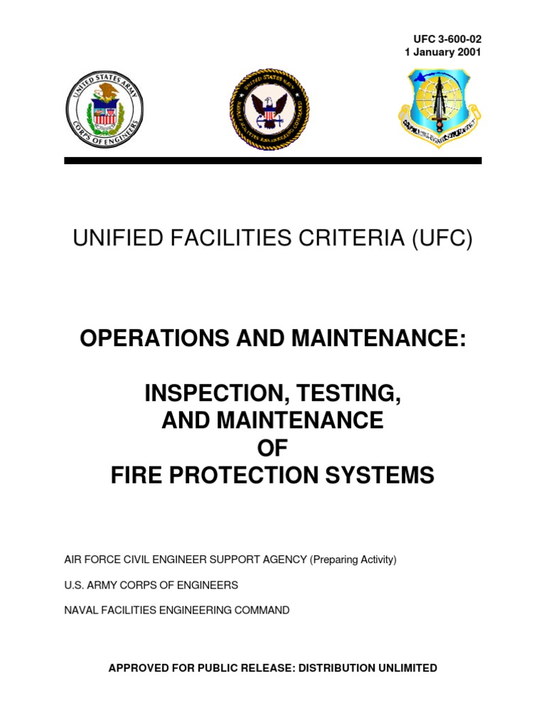 USDOD Inspection Mainten - Test-Fire Protect Sys | PDF
