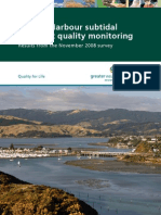 Porirua Harbour Subtidal Sediment Quality Monitoring Results From November 2008 Survey