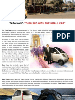 Tata Nano: "Think Big With The Small Car"