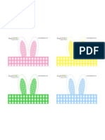 Easter Bunny Ear Napkin Wrap by Dimple Prints