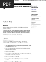 IBM How To Manually Recertify An Expired ID - United States