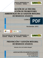 1.- Programas Municipales de Prevención y Gestión Integral RS