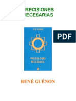 Guenon Precisiones Necesarias Comparado