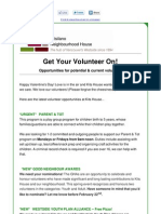 Get Your Volunteer On!: Opportunities For Potential & Current Volunteers