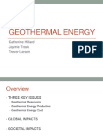 Geothermal Energy: Catherine Hillard Jaymie Trask Trevor Larson