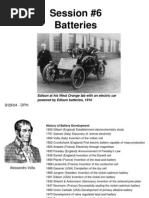 Batteries Overview History Chemistry Types Session-6 2007