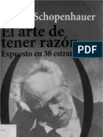 Shopenhauer El Arte de Tener La Razon