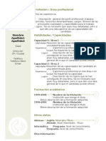 Curriculum Vitae Modelo3b Verde