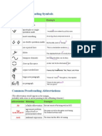 Common Proofreading Symbols: Symbol Meaning Example