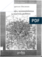 Bauman Zygmunt - Trabajo, Consumismo y Nuevos Pobres (Espanhol)