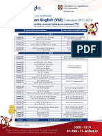 The Anglo Cambridge Yle 2011 - 2012